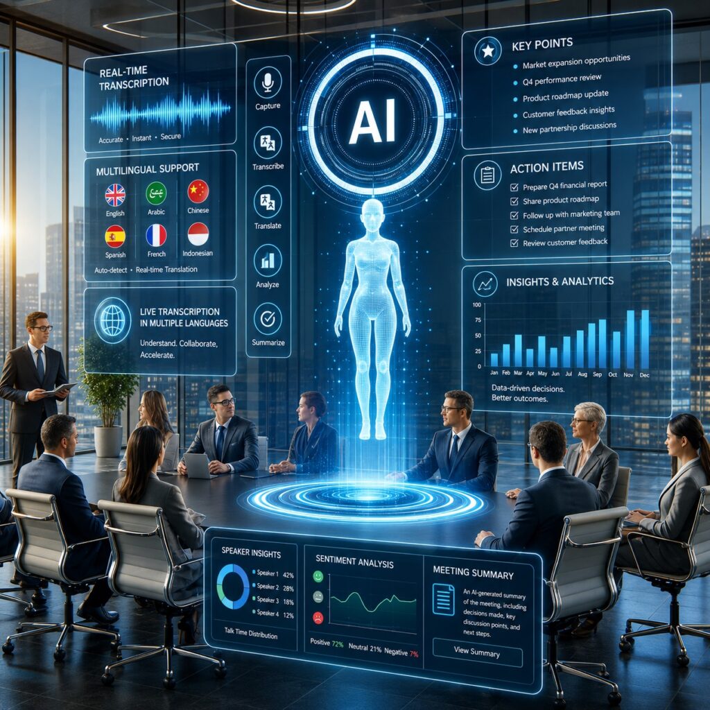 uturistic digital assistant desktop
